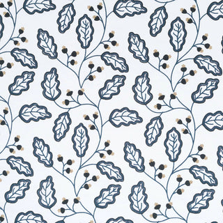 Beacon Hill Mayango Embroidered Fabric in Batik Blue