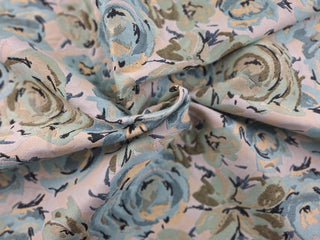 Splendid Spring Rose M9560 Jacquard Fabric by Barrow Designer Fabrics