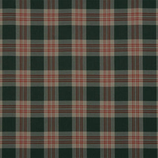 Grant Wool Plaid Fabric in Charcoal