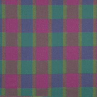 Larry Laslo Designs Plaid Wool Fabric in Iris
