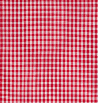 Small Check Quilting Fabric in Red