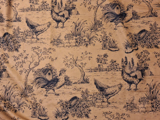 Seabrook Fabrics Barnyard Toile Fabric in Bronze