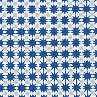 Schumacher 177060 Cosmos Fabric in Blue