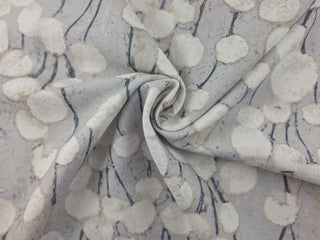 Unique Fine Fabrics Kismet Abstract Floral Fabric in Humble