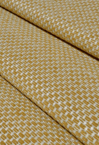 Crypton Basketweave Chenille Upholstery Fabric in Honey