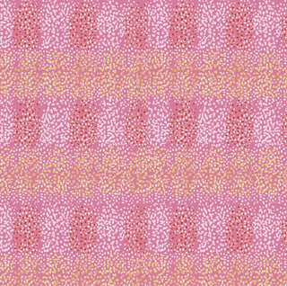 Kelli May-Krenz Boho Blooms Raining Petals Quilting Fabric in Pink