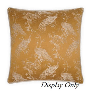 Eastern Accents Kongque Jacquard Fabric in Gold