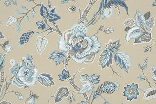 Belle Maison Laurel Fabric in Denim