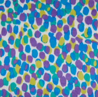 Random Dot Fleece Double Brushed Fabric in Cool Neon