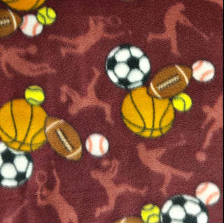 All Sports Fleece Double Brushed Fabric in Red