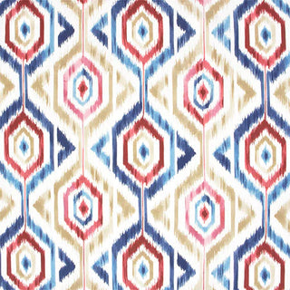 Carole Fabric Missed Connections Ikat Fabric in Americana
