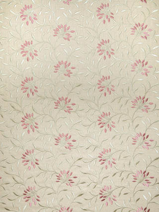 Fabricut Elmley Embroidered Fabric in Berry