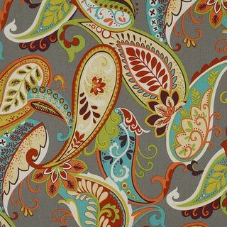Covington Fabric Whimsy Paisley Fabric in 150 Mardi Gras 