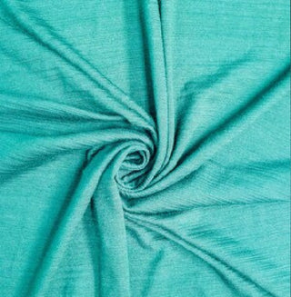 60" Slubline Stretch Jersey Knit Jersey Fabric in Teal