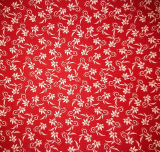 Choice Fabrics Classic Collection Floral Quilting Fabric in Red