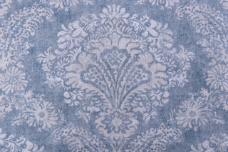 Magnolia Home Hamilton Damask Fabric in Denim