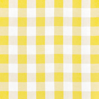 Classic Gingham Fabric in Yellow