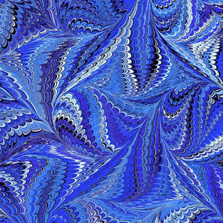 In The Beginning Fabrics Marble Essence Quilting Fabric in Blue
