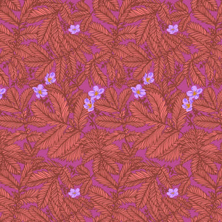 Anna Maria Silverweed Good Gracious Quilting Fabric in Coral