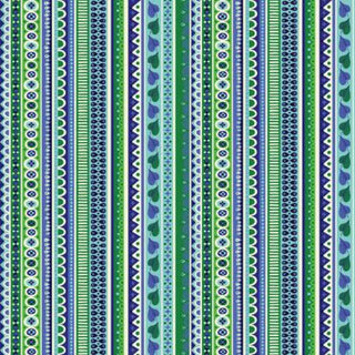 Clothworks Forever Magic Stripe Quilting Fabric in Light Green
