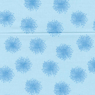 Benartex Fabrics Floating Dandelions Quilting Fabric in Sky Blue