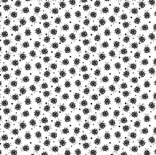 Blank Quilting Paradox Ladybugs in Black & White