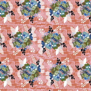 Free Spirit Fabrics Boho Blooms Scatter Bouquets Quilting Fabric in Pink