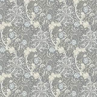 J.H. Dearle Pure Seaweed Quilting Fabric in Slate for Wm. Morris & Co.