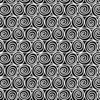 In The Beginning Fabrics Paradox Scroll Quilting Fabric in Black & White