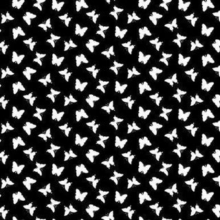 The Blank Quilting Corp. Paradox Mini Butterflies Quilting Print in Black & White