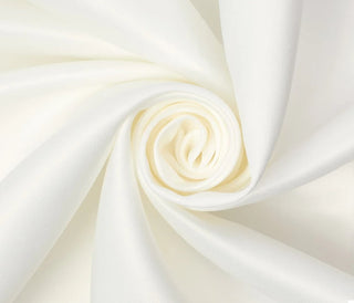 Yardage - Crepe Satin Fabric in Ivory