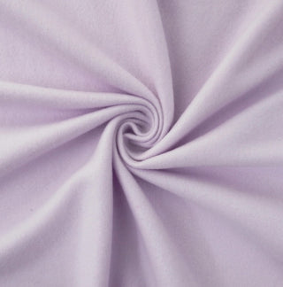 Solid Double Brushed Fleece Fabric in Lavender