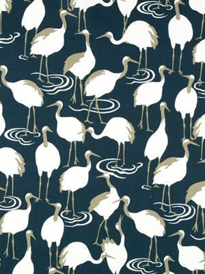 Robert Allen Winter Crain Fabric in Admiral