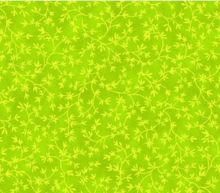 Stof Fabrics Leaf Vines Quilting Fabric in Lime