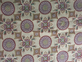 Jaclyn Smith Medallion Fabric in Hydrangea