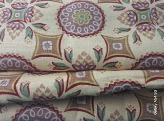 Jaclyn Smith Medallion Fabric in Hydrangea