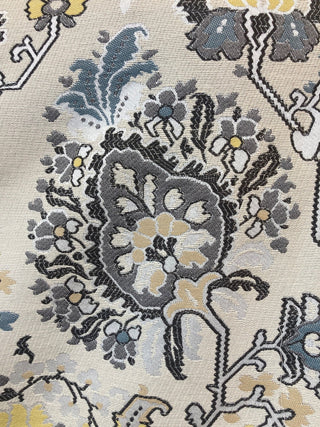 Robert Allen Aztec Flowers Jacquard Fabric in Sunray