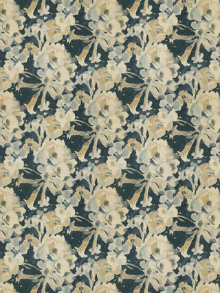 Perseids Velvet Grospoint Fabric in Midnight