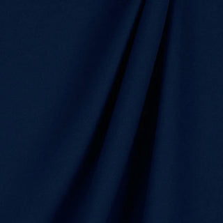 Cotton Poplin Fabric in Navy