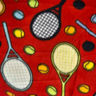 Tennis Fleece Double Brushed Fabric in Red