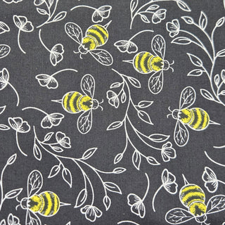 JFabrics Bumble Bee Quilting Fabric in Black