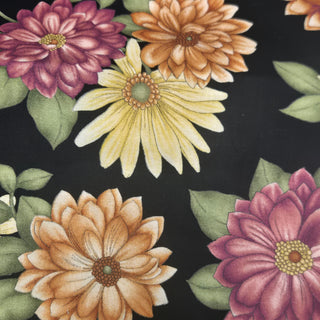 Marcus Fabrics Fancy That, Mums Quilting Fabric in Black 