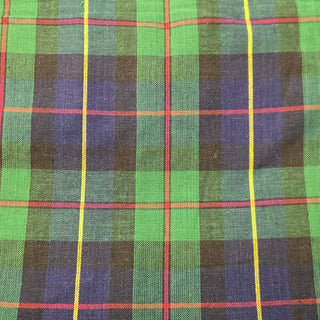 Classic Tartan Quilting Fabric in Green/Red/ Navy