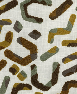P/Kaufmann Contract Rugged Crewel/Embroidered Fabric in Java