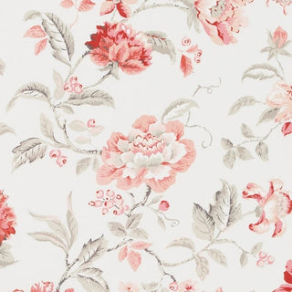 Duralee Lilith Floral Fabric in Geranium