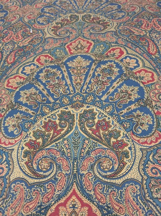 Waverly San Marco Vintage Paisley Fabric in Blue