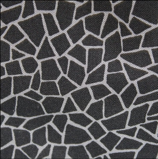 Stof Fabrics Crackled Glass Quilting Fabric in Black/Gray