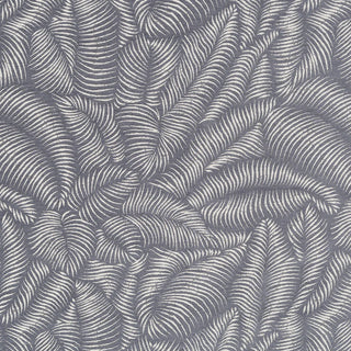 Robert Allen Fabrics Tropic Ferns Bk Chenille Fabric in Slate