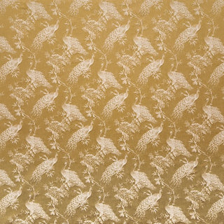 Eastern Accents Kongque Jacquard Fabric in Gold
