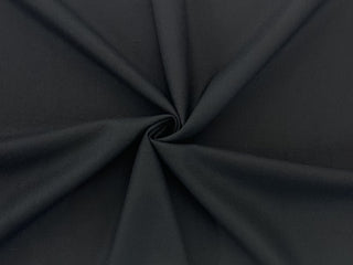 Lightweight Italian Wool Suiting Fabric in Charcoal 